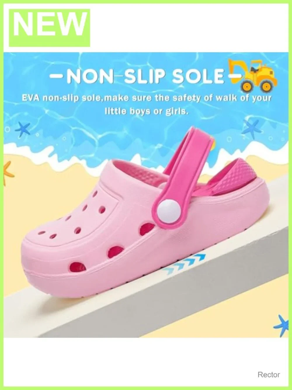 OWIF Kids Toddler Clogs Slip On Water Shoes EVA Sandals Unisex